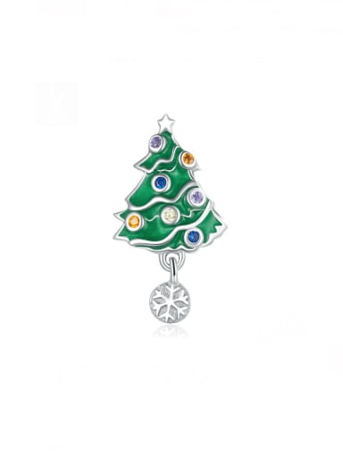 925 Sterling Silver Enamel Trend  Christmas Seris Pendant