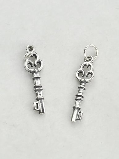 Vintage Sterling Silver With Simple Retro key DIY Accessories