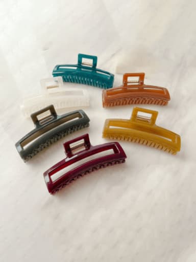 Alloy Resin Trend Geometric Jaw Hair Claw