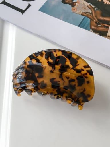 Tortoise shell 9cm Alloy Cellulose Acetate Bohemia Geometric  Jaw Hair Claw