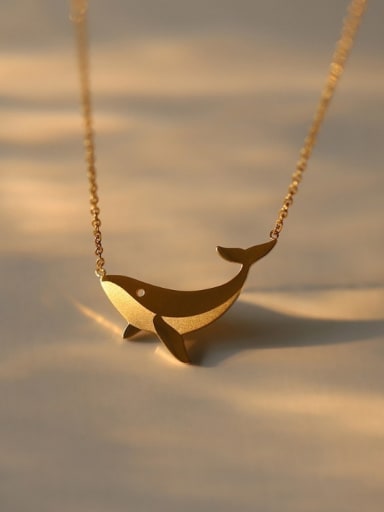 Titanium Steel Icon Fish Minimalist Necklace