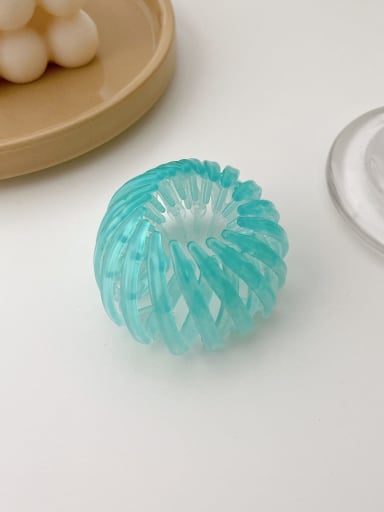 Jelly blue 4.5cm Resin Trend Geometric  Multi Color Bird's nest Jaw Hair Claw