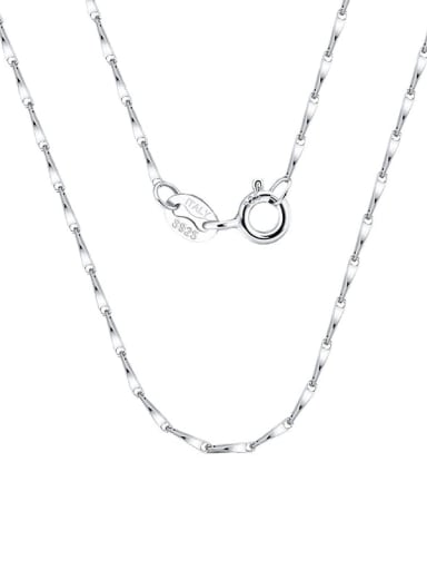 925 Sterling Silver Minimalist 1.0mm Melon Seed Chain Single Chain