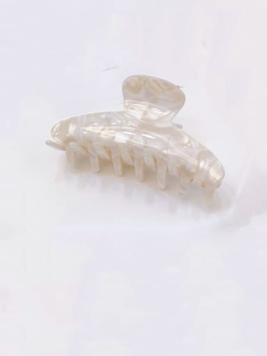 Beige Alloy Cellulose Acetate Bohemia  Jaw Hair Claw