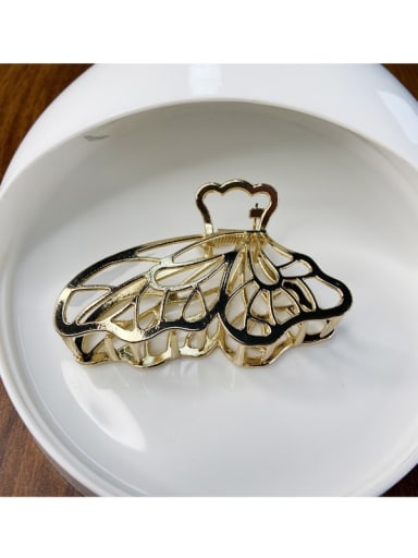 golden Zinc Alloy  Minimalist Butterfly  Jaw Hair Claw