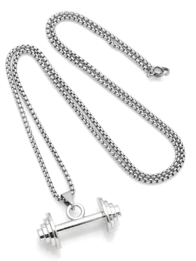 Stainless steel Chain Alloy Pendant Bell Hip Hop Long Strand Necklace
