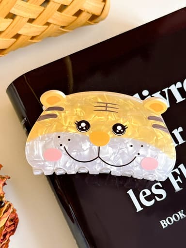 Tiger 8.7cm Acrylic Trend Cat Alloy Multi Color Jaw Hair Claw