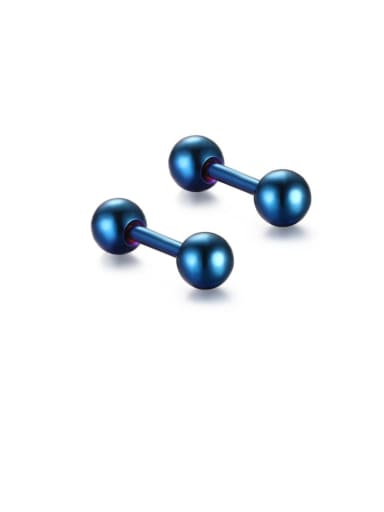 blue Stainless steel Geometric Minimalist Stud Earring