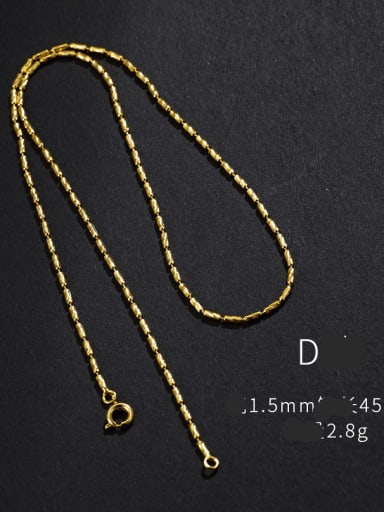 D style 45cm Alloy Geometric Minimalist Statellite Chain
