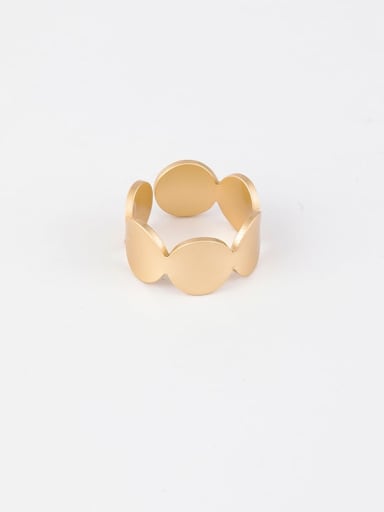 Brass Smooth  Irregular Minimalist Free Size Ring