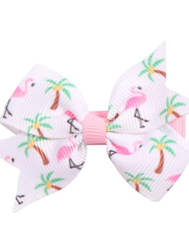 3 Flamingo windmill Butterfly Alloy Fabric Cute Bowknot  Multi Color Hair Barrette