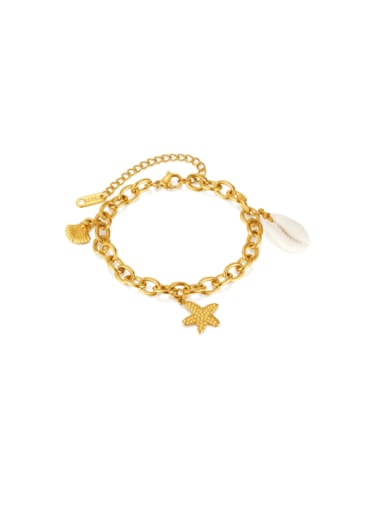 Stainless steel Star Hip Hop Link Bracelet