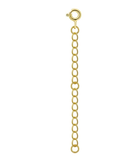 14K gold 5.5cm 925 Sterling Silver  Minimalist Geometric Tail Chain