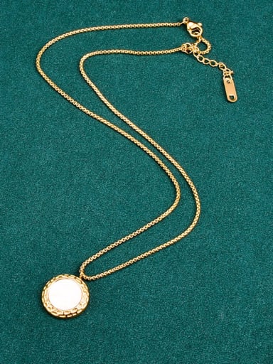 Titanium Steel Round Vintage Necklace