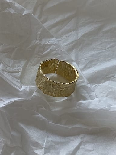 925 Sterling Silver Minimalist Irregular Free Size ring