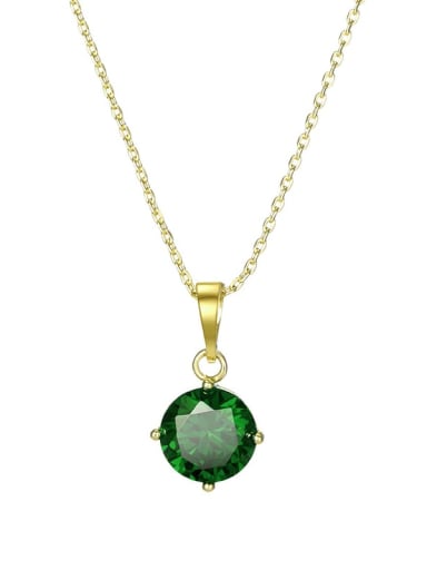 Green Pendant (excluding chain) Alloy Crystal Red Geometric Dainty Necklace