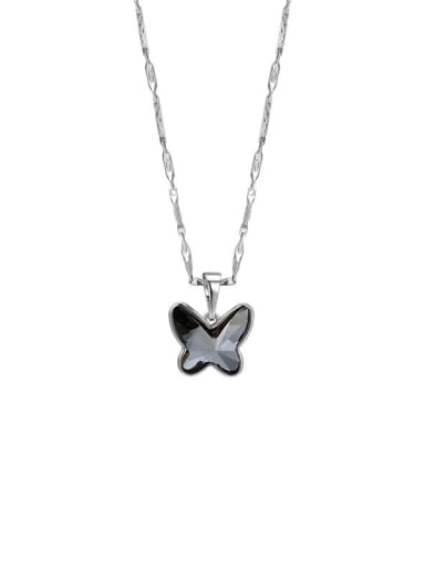 Alloy Cubic Zirconia Red Dainty Butterfly Earring Ring and Necklace Set