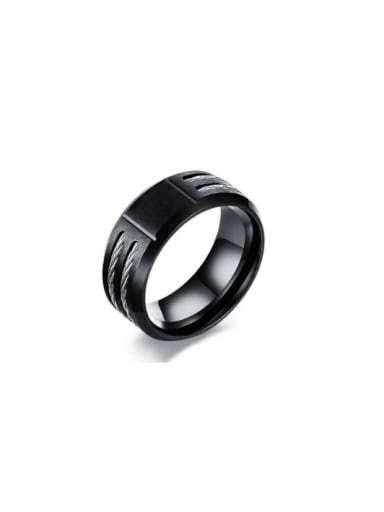 Blank funds Stainless steel Geometric Minimalist Band Ring