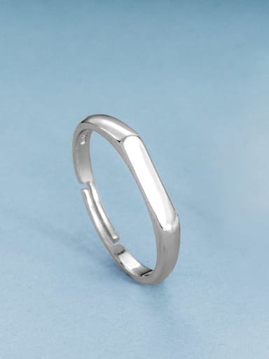 RS809 [Women's Edition] 925 Sterling Silver Geometric Minimalist Band Ring