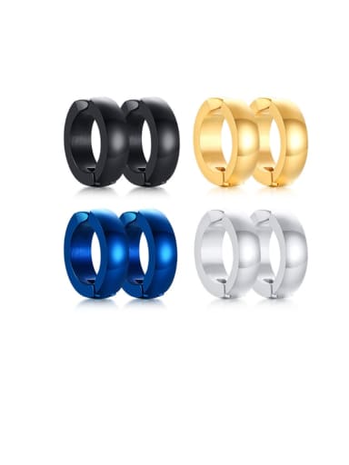 Stainless steel Enamel Geometric Minimalist Earring Clip(Single Only One)