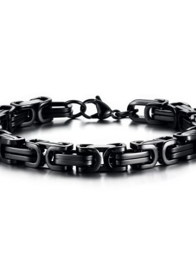 Black Bracelet Titanium Steel Irregular Vintage Necklace