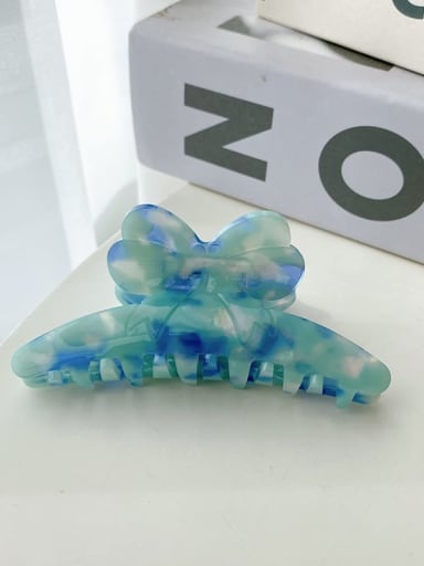 Mixed color blue Cellulose Acetate Trend Butterfly Zinc Alloy Jaw Hair Claw
