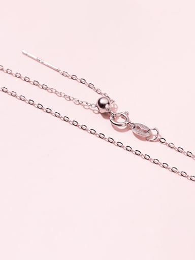 925 Sterling Silver Minimalist Twisted Serpentine Box  Chain   Without Pendant Nude Chain Women