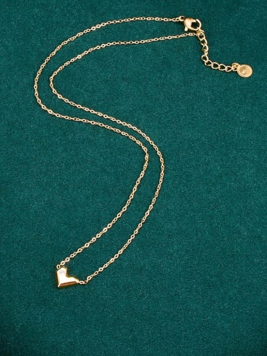 Titanium Steel Minimalist Heart  Pendant Necklace