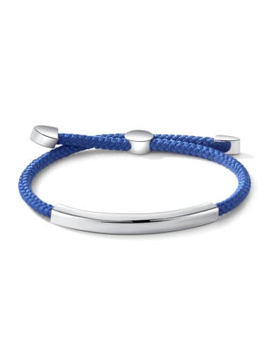steel color Stainless steel Weave Link Bracelet