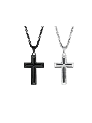 custom Stainless steel Cross Hip Hop Regligious Necklace