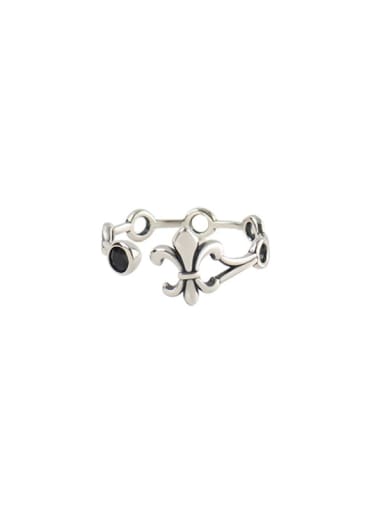custom 925 Sterling Silver Anchor Vintage Band Ring