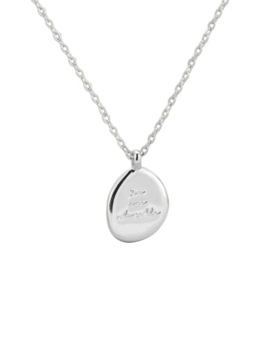 925 Sterling Silver Rhinestone Water Drop Minimalist Necklace