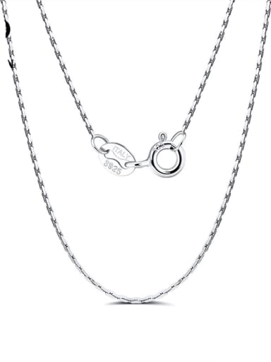 925 Sterling Silver Minimalist Bamboo Chain