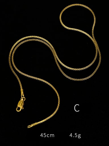 Style C 45cm Alloy Geometric Minimalist Bead Chain