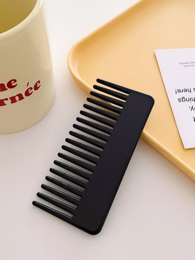 K061 Black 11.6cm Cellulose Acetate Trend Irregular Hair Comb