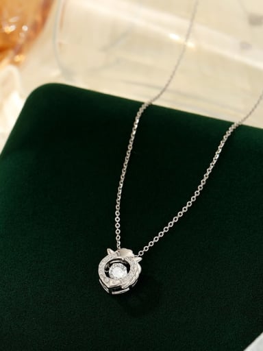 925 Sterling Silver Cubic Zirconia Zodiac Trend Necklace