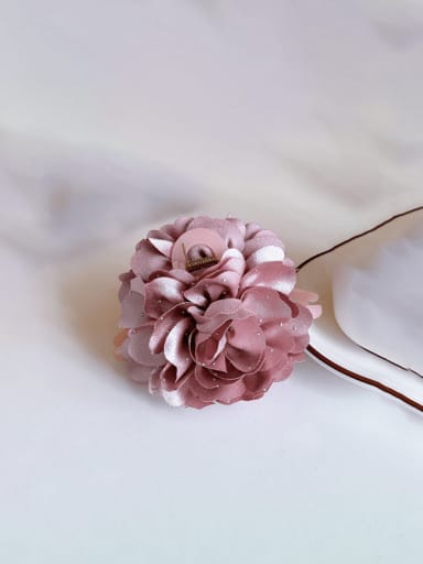 Fabric Trend Flower Alloy Resin Multi Color Jaw Hair Claw