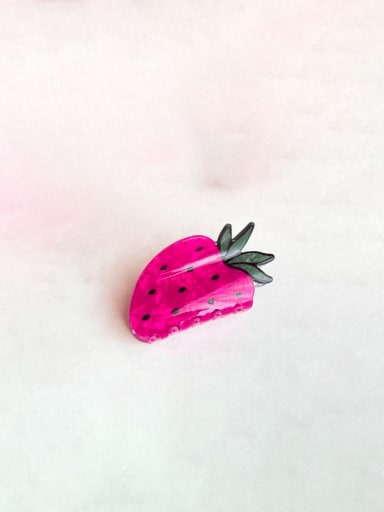Dragon fruit 8.7cm Cellulose Acetate Trend Friut Alloy Multi Color Jaw Hair Claw