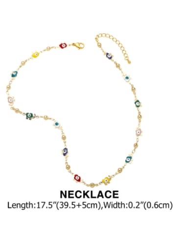 Necklace Brass Cubic Zirconia Minimalist Elephant Bracelet and Necklace Set