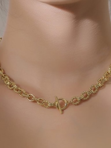 Brass Glass stone Heart Luxury Necklace
