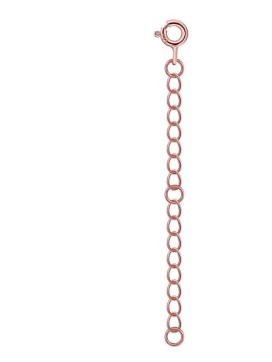 Rose Gold 5.5 cm 925 Sterling Silver  Minimalist Geometric Tail Chain