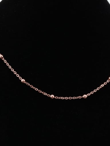 Titanium Minimalist Bead Necklace