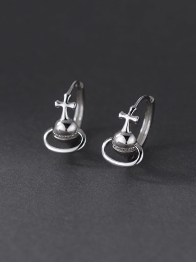 925 Sterling Silver Irregular Vintage Drop Earring
