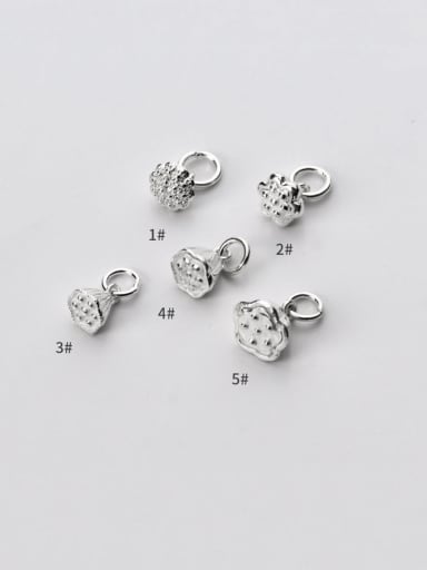 925 Sterling Silver With Vintage Flowers Pendant Diy Accessories