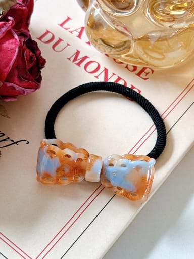 Cellulose Acetate Trend Bowknot Multi Color Hair Rope