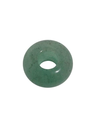 Natural green Dongling 925 Sterling Silver Carnelian Geometric Minimalist Huggie Earring [Single+Only One]