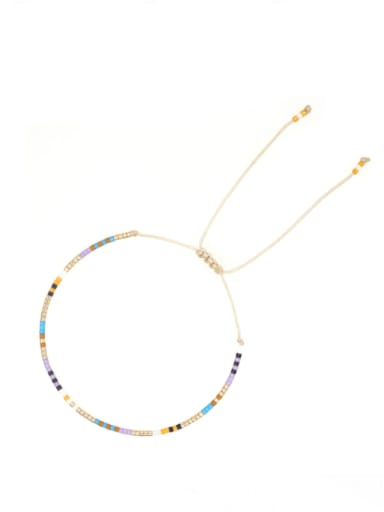 MI B210098B Miyuki Millet Bead Multi Color Bohemia Handmade Weave Bracelet
