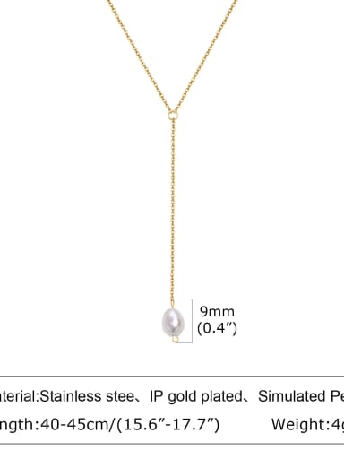 1568 Stainless steel Tassel Minimalist Tassel Necklace