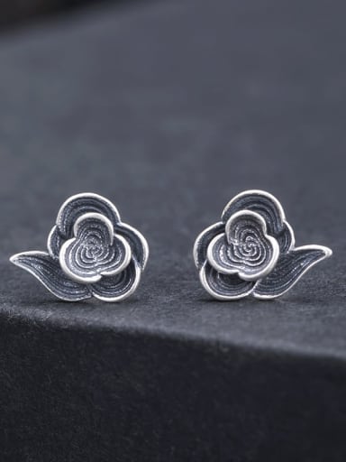 Jindou Cloud Earrings 925 Sterling Silver Vintage Flower Earring and Pendant Set