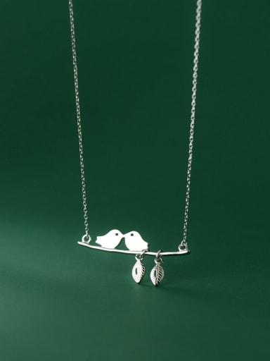 925 Sterling Silver Bird Minimalist Necklace